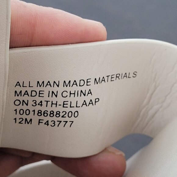 NEW On 34th Womens Ellaa Fisherman Sandal Bone Smooth Size 12 - Picture 5 of 8